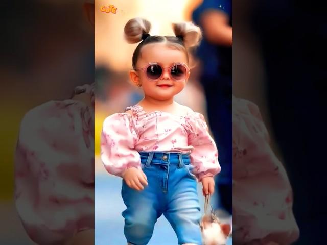 Adorable Baby Fashion Show  #shorts #baby #fashion #viralvideo #fyp #ai