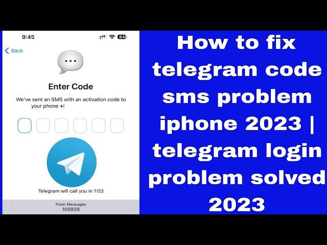 How to fix telegram code sms problem iPhone | telegram not sending confirmation code problem