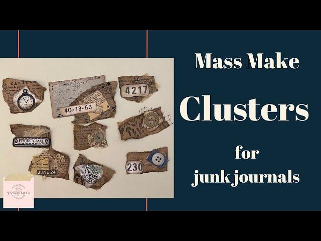 Mass Make Ephemera Clusters from Paper Bags for Junk Journals