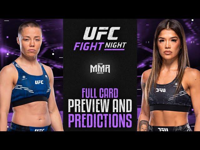 UFC Fight Night: Namajunas vs. Cortez Full Card Preview and Predictions