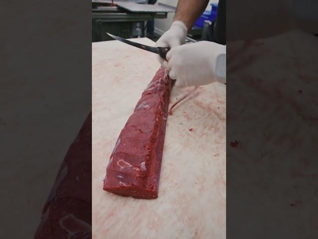 Trimming a Venison Backstrap #shorts