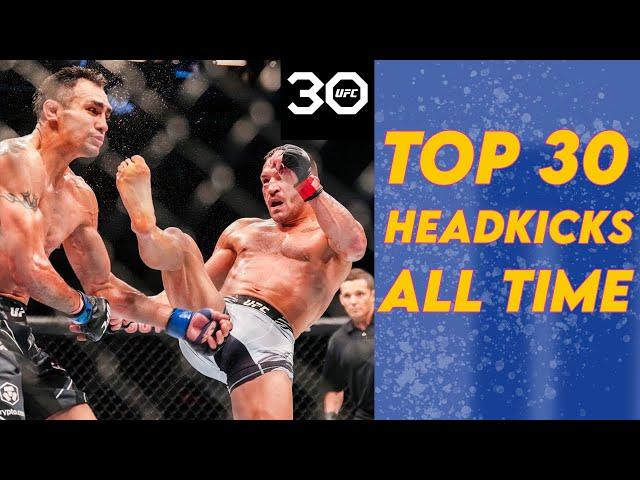 TOP #UFC30 Headkick Knockouts Throughout History