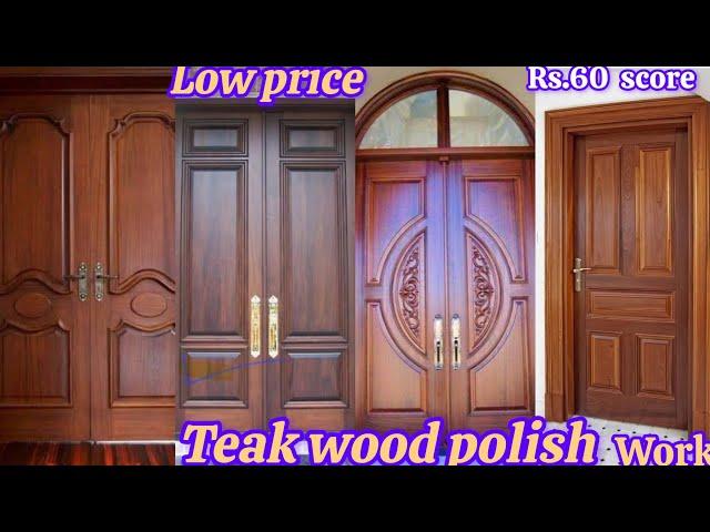 Door Polish Karne Ka Tarika | How To Polish Teakwood Door | Doors And wood Finishing |