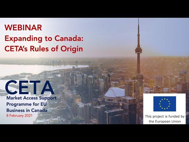 How to benefit from CETA’s Rules of Origin