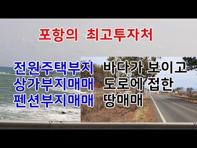 300. 구평리 주말농장매매  바다가 보이는 펜션부지매매 구룡포 상가 부지매매 왕복2차선에 접한 전원부택부지매매 포항부동산 구룡포부동산 바닷가부동산 위치좋은 땅매매 민박집부지매매