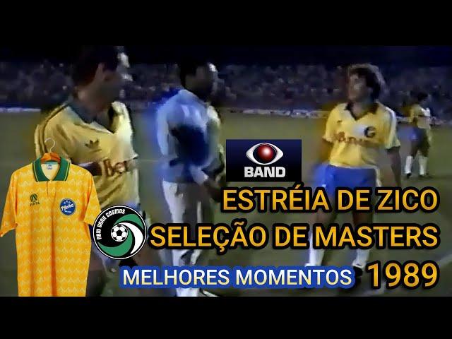 Estréia de ZICO pela Seleção de Masters contra o Cosmos 1989