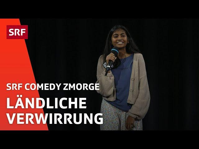 Reena Krishnaraja: Vom Land in die Grossstädte der Schweiz | SRF 3 Comedy Zmorge | SRF