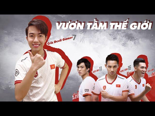 CrisDevilGamer VƯƠN TẦM THẾ GIỚI cùng Hùng Dũng, Tiến Linh, Tuấn Anh