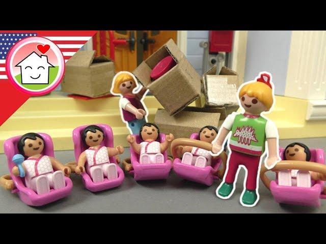 Playmobil English Lisa Moves House - The Hauser Family - Toy films for kids