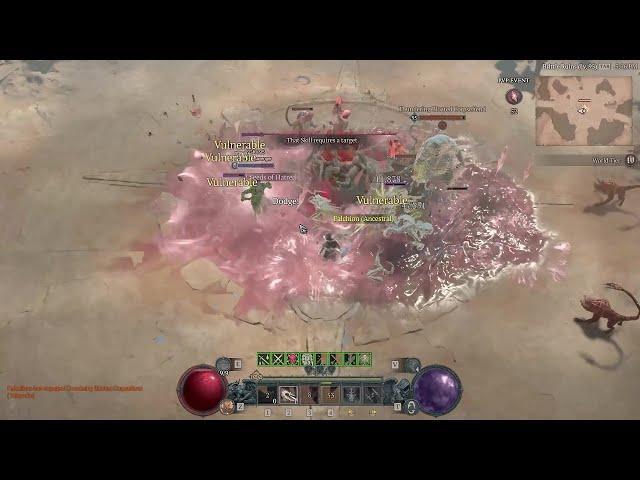 Diablo 4 PvP Rogue, this Sorcerer used so many crowd control frost skill at the Fields of Hatred