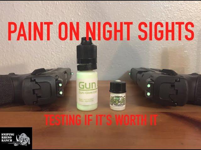 Paint On Night Sights:  Gun Glow Vs Glow On - What Works Best And Is It Worth Buying