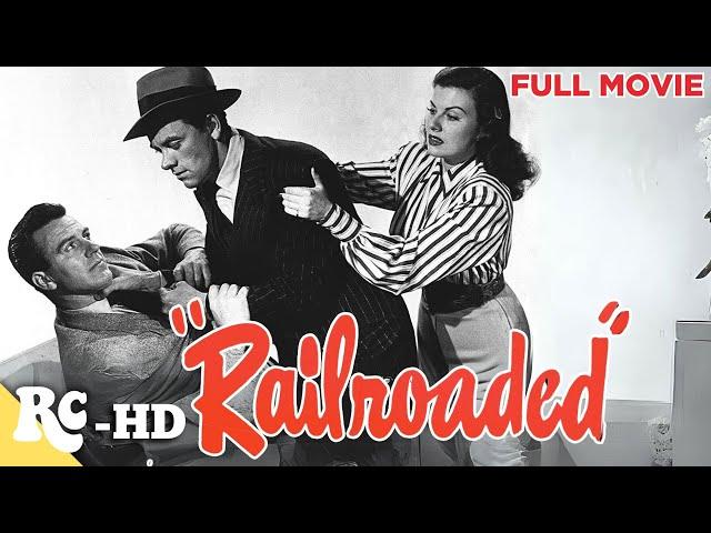 Railroaded! | Full HD Crime Thriller Movie | Classic Movie | Retro Central