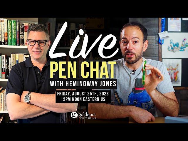 Pen Chat with Hemingway Jones