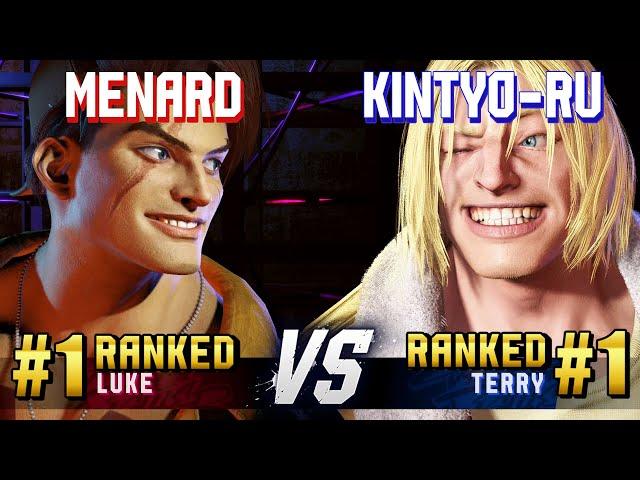 SF6 ▰ MENARD (#1 Ranked Luke) vs KINTYO-RU (#1 Ranked Terry) ▰ High Level Gameplay