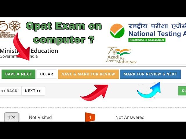 GPAT एग्जाम Computer  में कैसे देना है? in Exam Centre|| GPAT Mock test on CBT || #gpat2023 #jobs