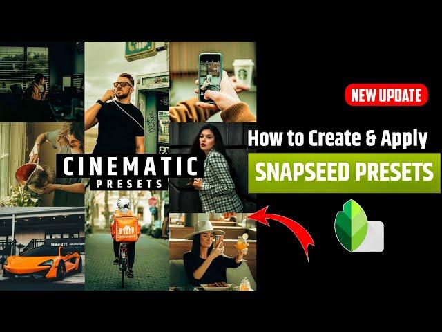 How to use presets in snapseed | cinematic effect | snapseed photo editing