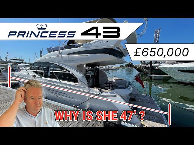 £650,000 2017 Princess 43 - 43 feet long or 47 feet long ?