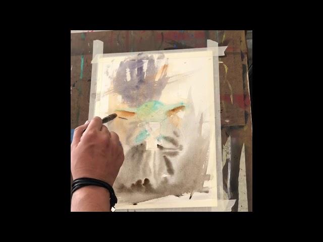 Baby Yoda watercolor