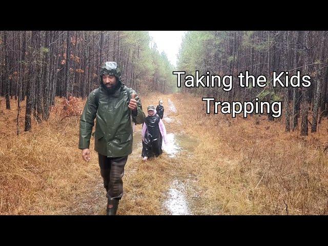 Taking the Kids Trapping Beaver in the Swamp #lazypondfarm Fish & Hunt