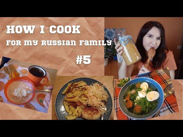 What And How I Cook For My Russian Family/Milk Soup/Spinach Soup/Meatballs & Fried Potatoes