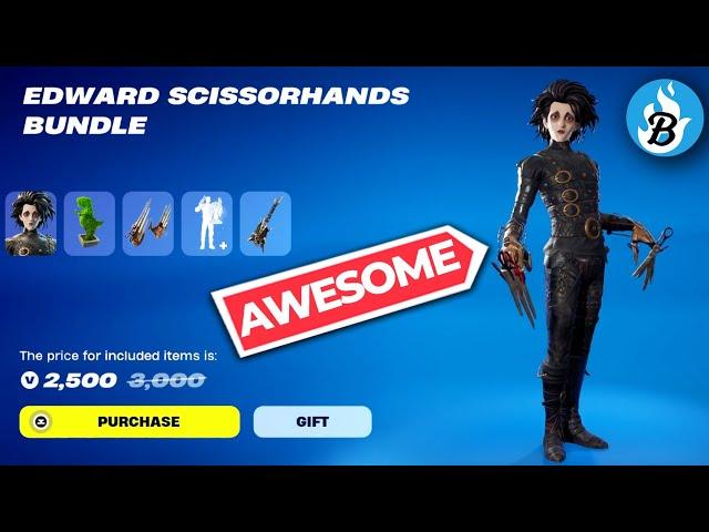 Edward Scissorhands is BACK in Fortnite Item Shop!