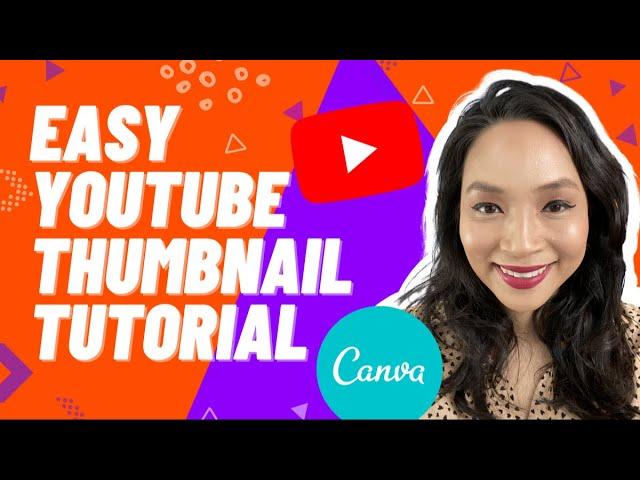 How to make a YouTube thumbnail - Easy Canva tutorial