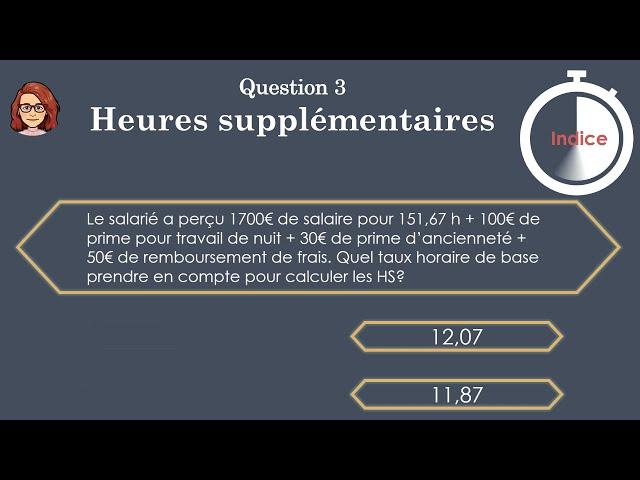 QCM heures supplémentaires - 10 petits exercices pour retenir l'essentiel