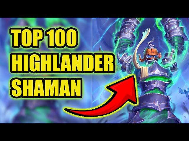 Day 1 top Legend Highlander Shaman - post Perils in Paradise miniset meta