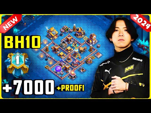 NEW "STRONGEST" BH10 Base COPY LINK GLOBAL Top Players Current Base, Clash of Clans Builder Base 2.0