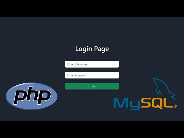 Login Page With Authentication Using PHP & MYSQL