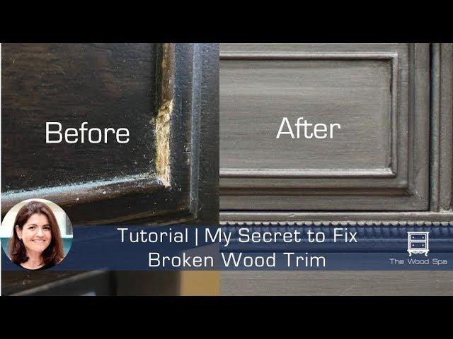 My Secret to Fix a Broken Wood Trim - Speedy Tutorial #21