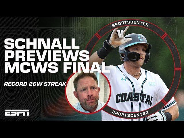 Coastal Carolina HC Kevin Schnall on 26W streak, seeking to make MCWS history  | SportsCenter
