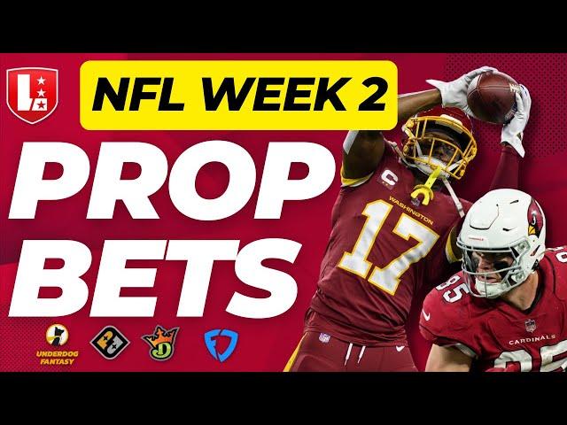 WEEK 2 NFL PLAYER PROPS | Top 5 NFL Player Prop Bets for Week 2