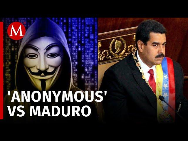 El grupo de hackers 'Anonymous' deshabilita 45 páginas que apoyaban el gobierno de Nicolás Maduro