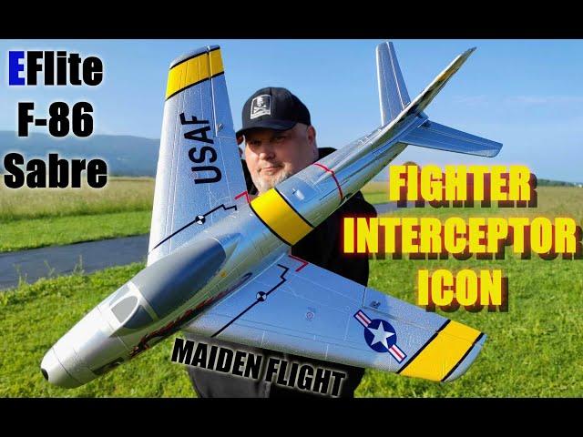 UMX F-86 Sabre 30mm EDF RC Jet plane BNF MAIDEN FLIGHT