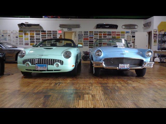 Early vs Retro Which would you choose? 1957 or 2003 Ford Thunderbird My Car Story with Lou Costabile