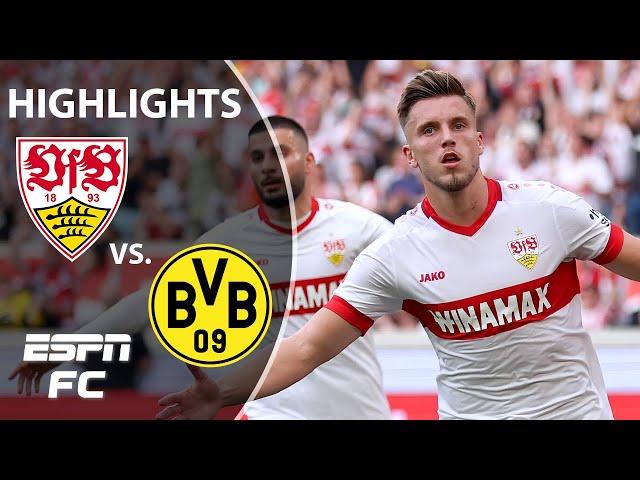 VfB Stuttgart vs. Borussia Dortmund | Bundesliga Highlights | ESPN FC