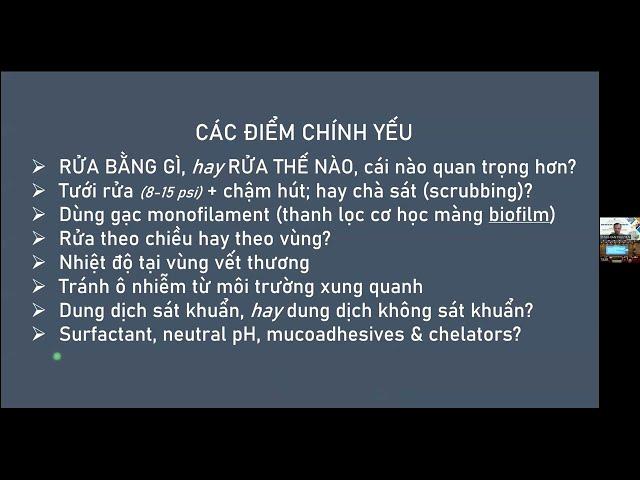 Các dung dịch dùng rửa vết thương