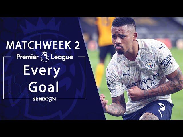 Every Premier League goal from 2020-21 Matchweek 2 | NBC Sports