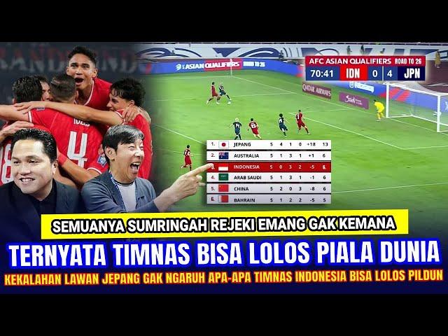  SEMUANYA BERSORAK !! Kalah vs Jepang Gak Ngaruh, Timnas BISA LOLOS PIALA DUNIA Asal Gini Caranya