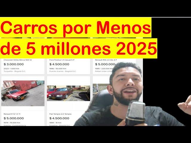 5 carros por MENOS DE 5 MILLONES, carros económicos en Colombia