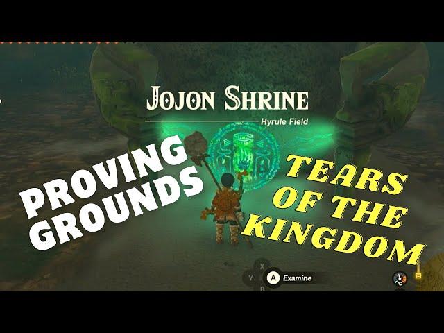 JOJON SHRINE LOCATION// PROVING GROUNDS//TEARS OF THE KINGDOM TUTORIAL