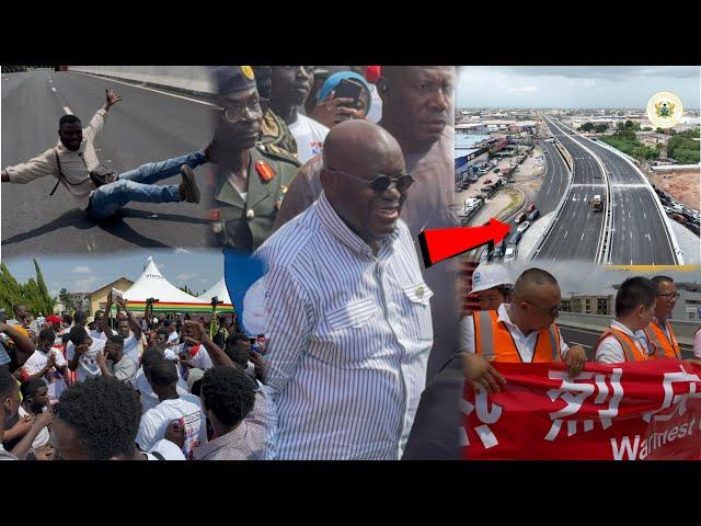 Nana Addo Storms Accra To Commission The Biggest FlyOver Interchange In West Africa