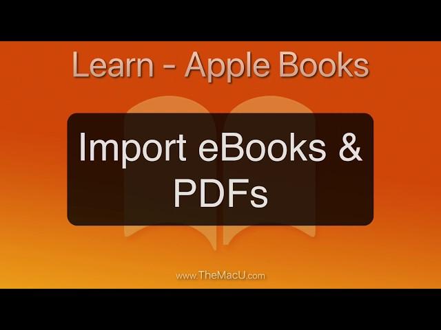 How to Import eBooks & PDFs to the Books App on iPhone or iPad!