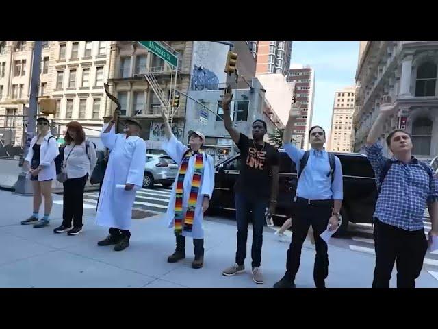 NYC braces for another night of protests over ICE raids