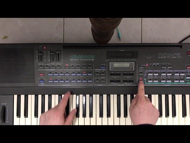 Casio CZ 2000s Synth.  Casio's prosumer synthesizer line of the 1980s sounds and overview