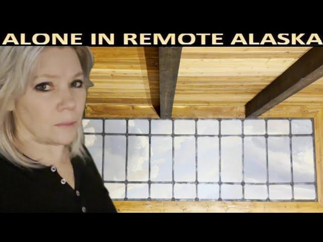 Inexpensive DIY Faux Beams & "Window" in my Remote Alaska Cabin