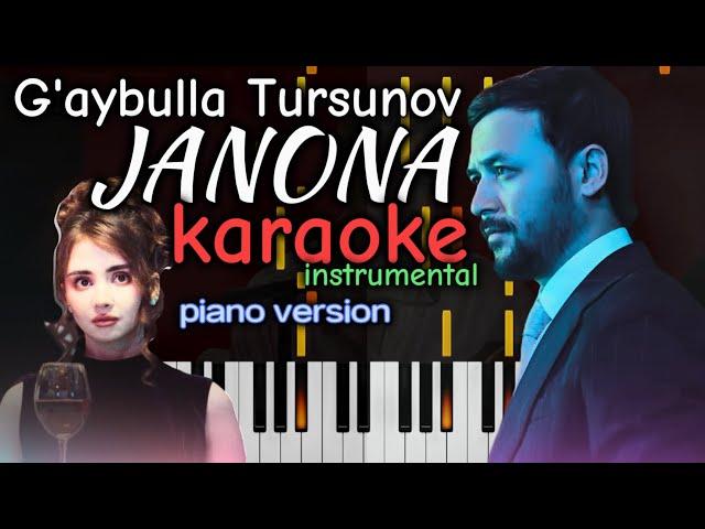 G’aybulla - JANONA | LYRICS • KARAOKE • TEKST • MATNI • PIANO• • MINUS | by kambarovoff жанона текст