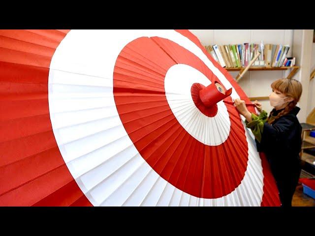 Amazing process of making a Japanese umbrella! Kyoto's long-established craftsmanship