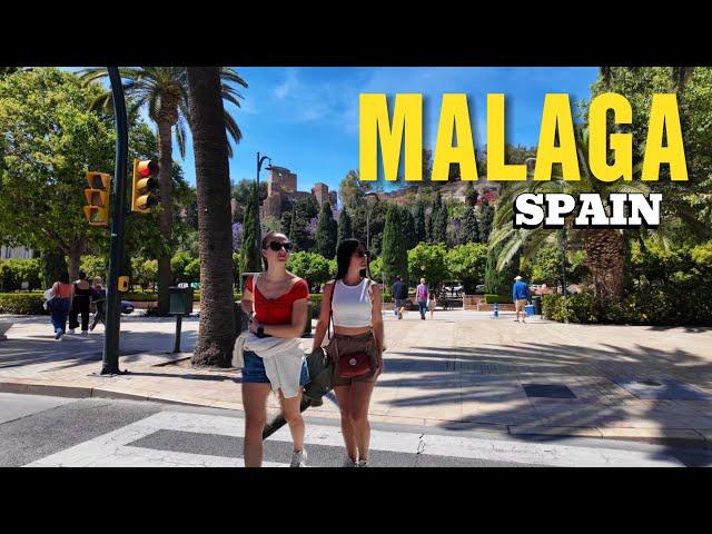 Malaga Spain  2024 Costa Del Sol City Walk 4K